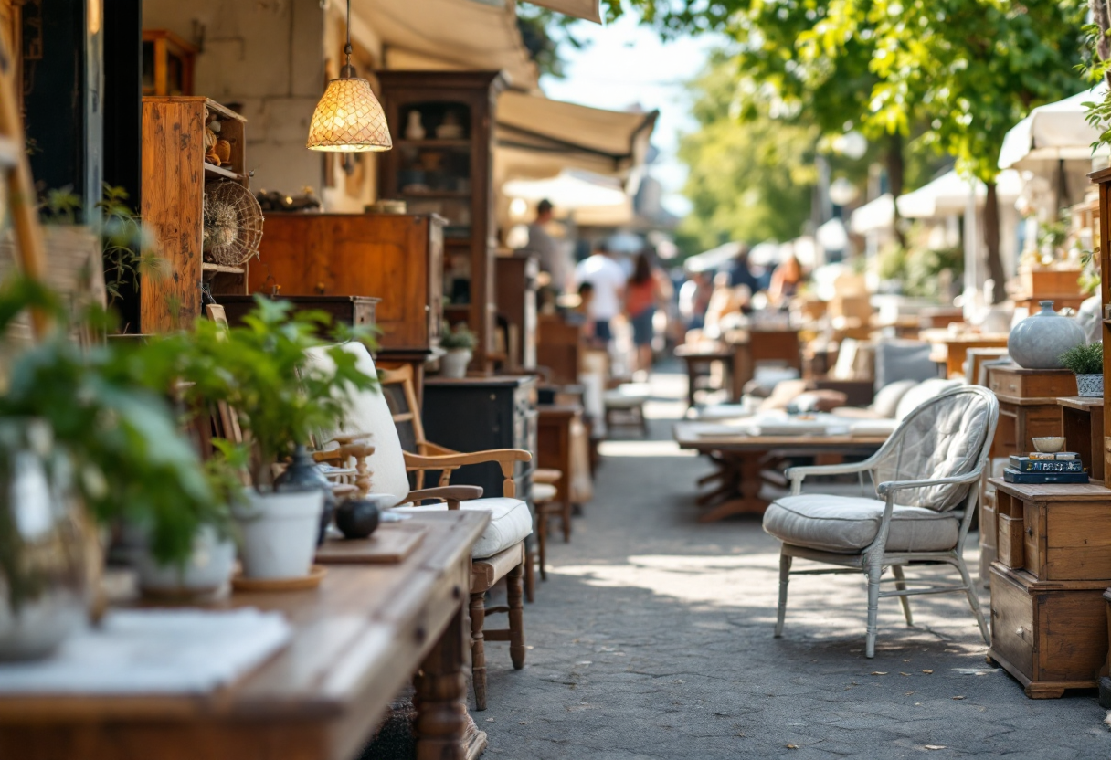 Mobili usati riutilizzati in un ambiente italiano